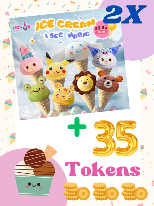 2 x Anime Ice Creams + 35 Token Package