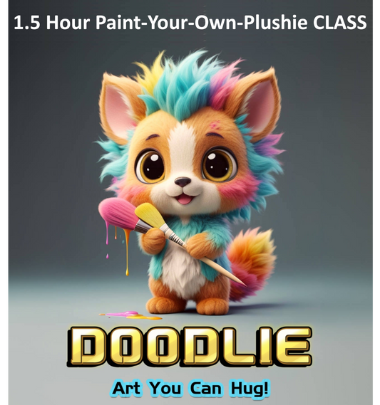 Paint-Your-Own-Plushie Drop-in Class. Age 4-7