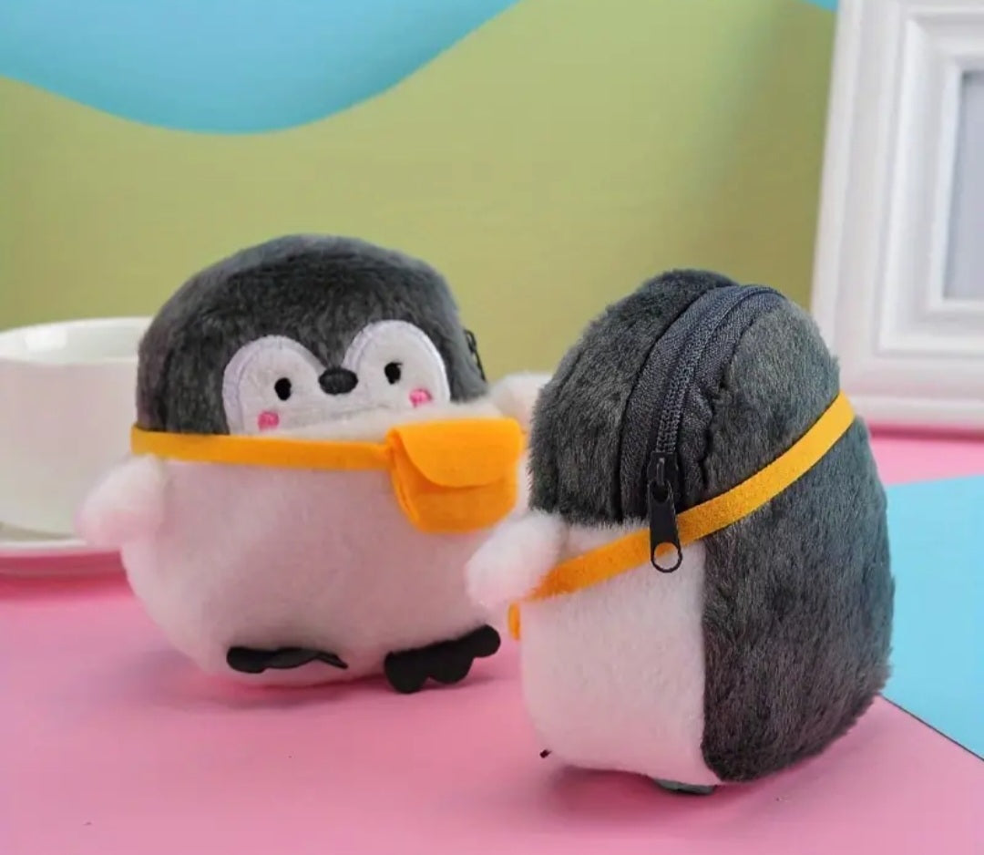 Whimsical Penguin Plush Coin Holder: Your Adorable Keeper of Treasures