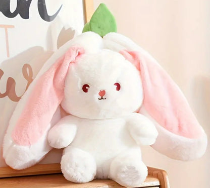 Whimsical Bunny Surprise: Reversible Cuddle Companion