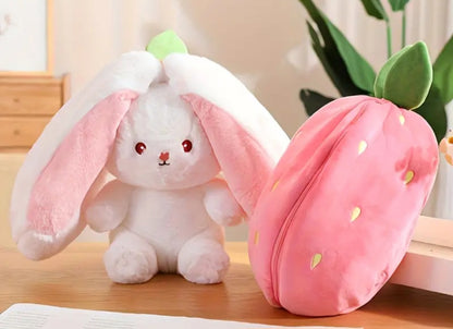 Whimsical Bunny Surprise: Reversible Cuddle Companion