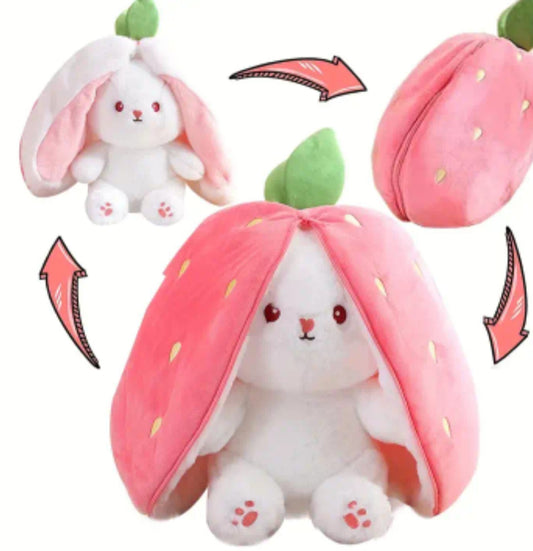 Whimsical Bunny Surprise: Reversible Cuddle Companion