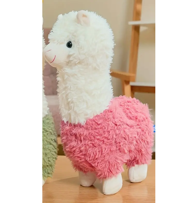 Gentle and Cuddlesome Alpaca Plush Toy (Pink)