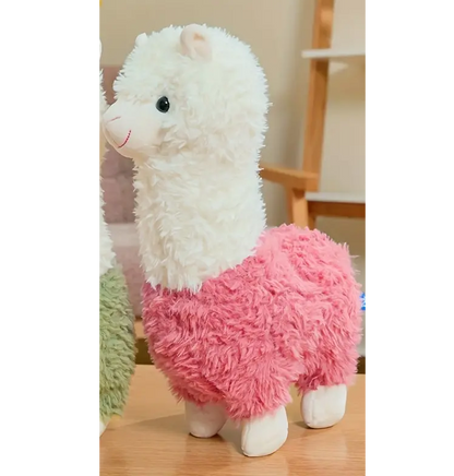 Gentle and Cuddlesome Alpaca Plush Toy (Pink)